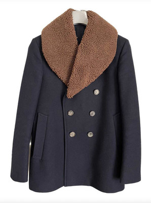 Alexander McQueen SHEEP FUR SHEARLING PEACOAT