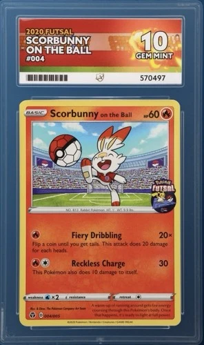 Scorbunny On the Ball Futsal Promo Card 004/005 Ace 10