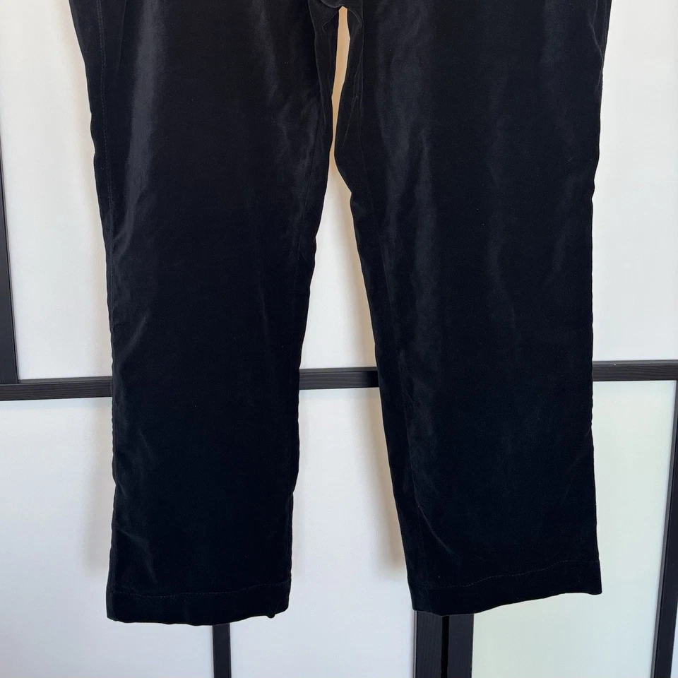 Lands End Velvet Pants Black Trousers Womens 18 Office Casual Minimalist Holiday - Image 2 of 4