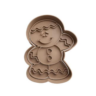 Gingerbread Man Christmas Cookie Cutter Fondant Biscuit Baking Tool