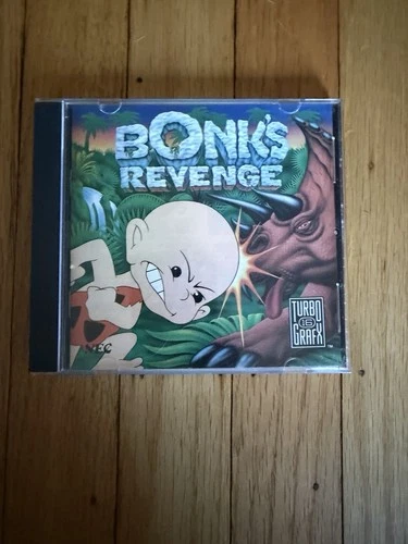 Bonks Revenge TurboGrafx 16 Includes Case, Manual, and Game Cartridge
