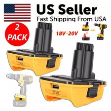 For Dewalt 20V 2PCS DCA1820 20V TO18V MAX Adapter Converter Li-ion Battery
