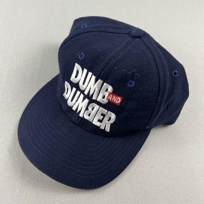Vintage Dumb And Dumber Hat Cap Snapback Navy Blue Twill Movie Comedy Funny 90s