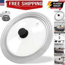 Universal Lid for Pots and Pans, Fits ", 2" & 3" Diameter Cookware, Replaceme...