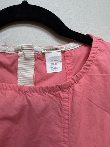 JCrew CrewCuts Girls Dress - Coral Size 12, 100% Cotton With Pockets on Side - Picture 4 of 4