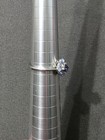 Estate  - Silver Tone - Purple Stones - Signed Ring - Valentine's Gift! Item 522 — photo 3