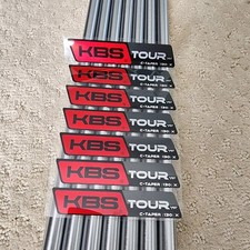 NEW Authentic KBS C-Taper 130 X-Stiff Steel Iron 7 Shafts 4-PW .355 Taper Tip