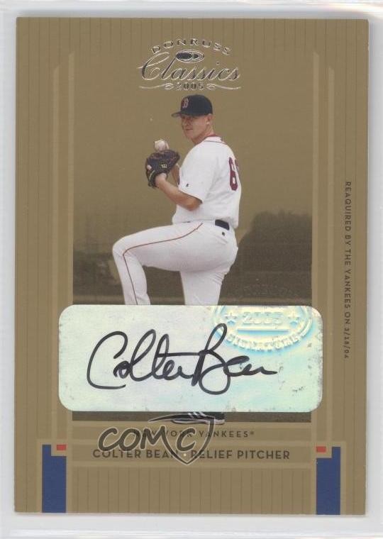 2005 Donruss Classics Auto Rookies 848/1200 Colter Bean #205 Rookie Auto RC 0n4