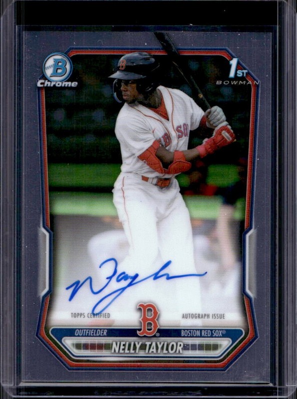 2026 Bowman Nelly Taylor Chrome Auto Autograph 1st Prospect #CPA-NT Red Sox