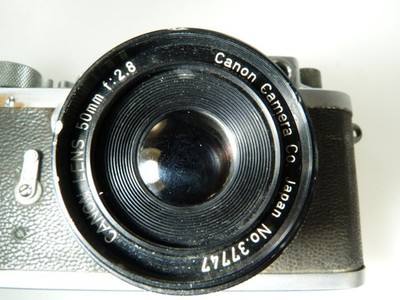 VINTAGE LEOTAX K Rangefinder Film Camera w CANON 50/2.8 Lens .READ