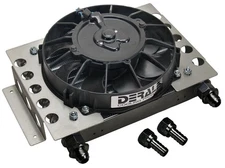 Derale 13 Row Atomic-Cool Remote Plate & Fin Replacement Oil Cooler, -8AN