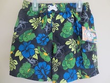 NEW Boy Infant 18 months OCEAN PACIFIC Bathing Suit Swim Shorts Frogs Hawaiian