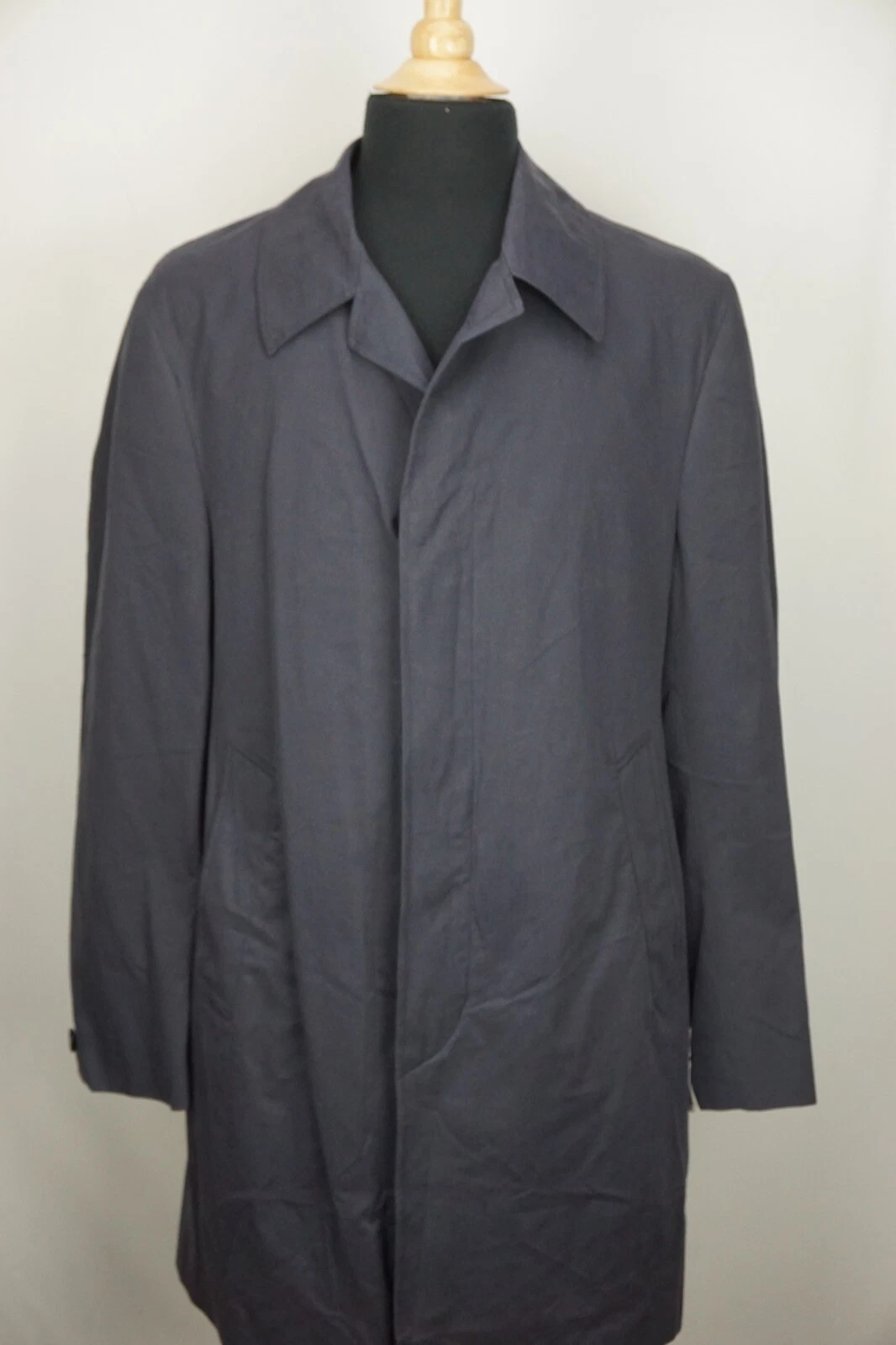Hickey Freeman Blackman 120 Years Navy Blue Cashmere Blend Coat Sz 44R NWT - product detail image 1