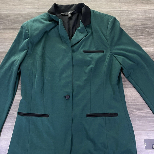 MOSSIMO Womens Tall 1 Button Blazer Jacket UK 18 XL Green Polyester BC15 - Picture 2 of 13