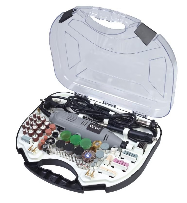 Coffret mini outil GRUP 210 pièces pour réparer et graver tous vos objets