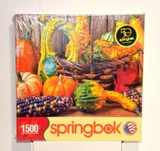 Springbok 1500 Piece Jigsaw Puzzle - “Harvest Colors” – 2013 – New/Sealed