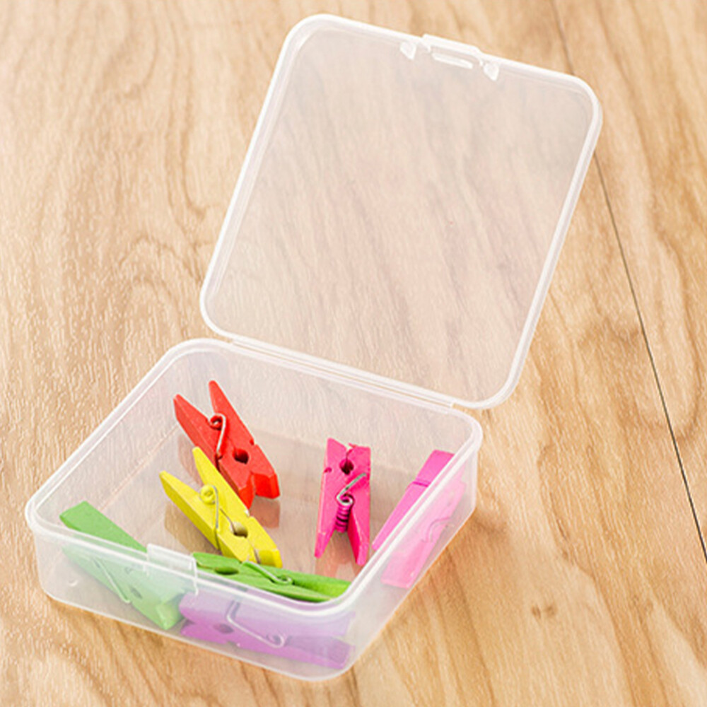 20pcs Small Containers with Lids Small Storage Box Clear Plastic