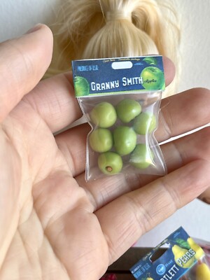 1:12 miniature lemon orange apple handmade clay garlic grape grocery ribeye meat