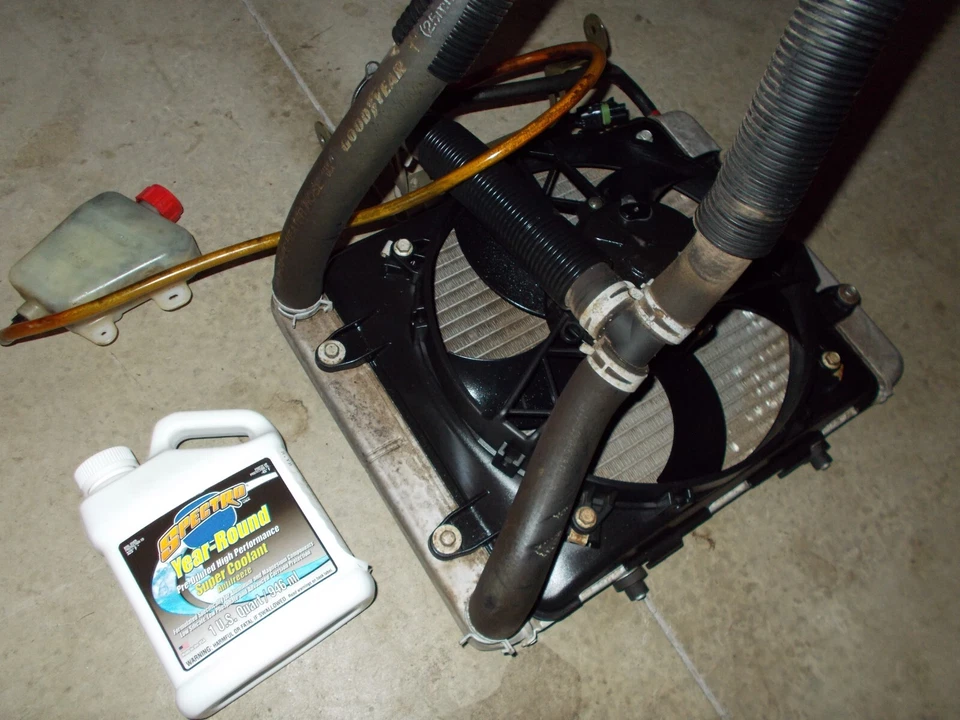 Ventilador de radiador Polaris Sportsman EFI 800 2006 motor accionamiento manguera tapa tanque aleta bobina Foto 2 de 3