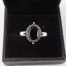 Black Onyx Gemstone 925 Sterling Silver Ring Handmade Jewelry Ring For Gift