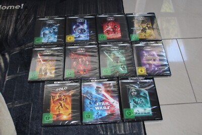 STAR WARS - Sammlung - Alle 11 Filme (4K UHD + Blu-Ray)  NEU