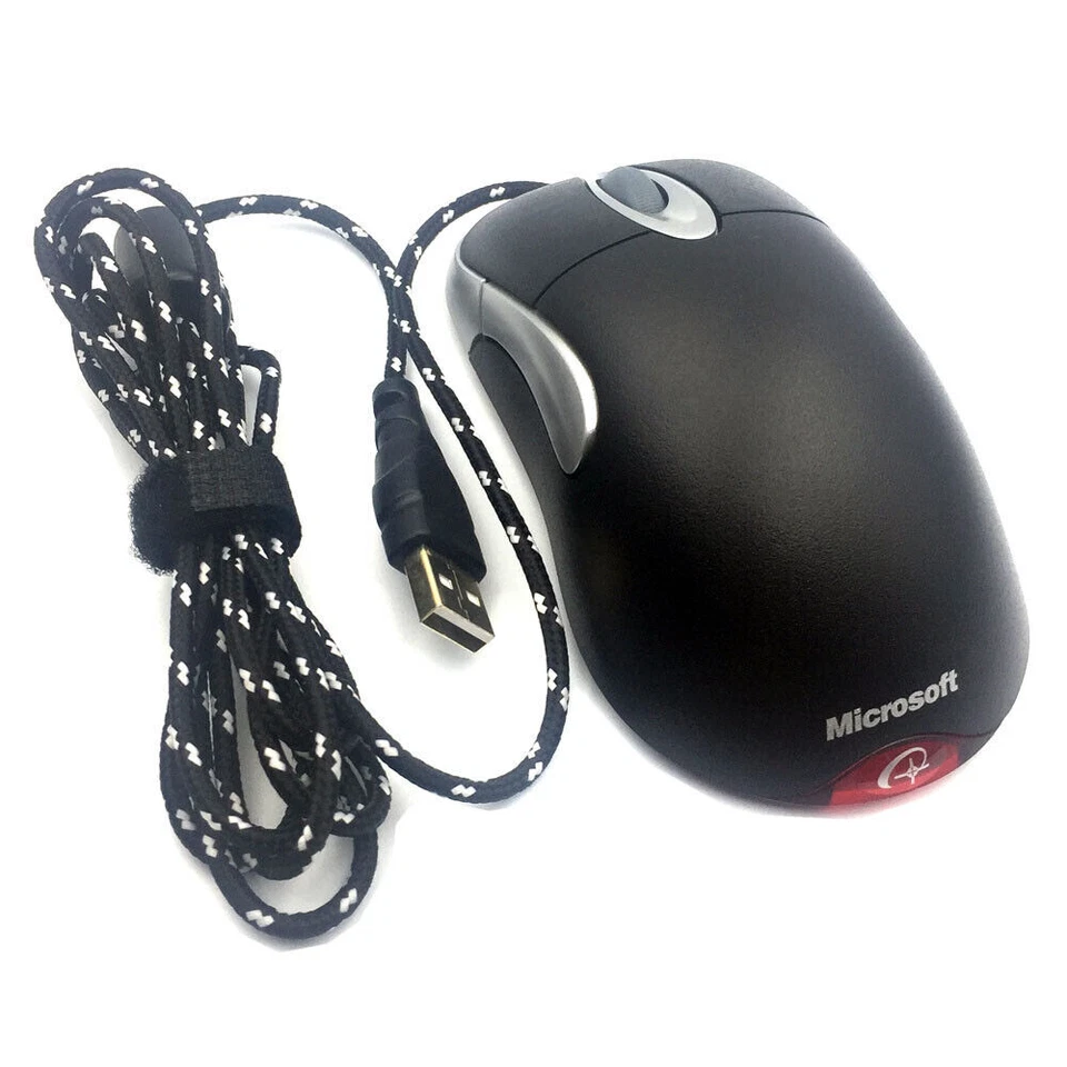Microsoft IntelliMouse Optical IO1.1 1.1 FPS USB Wired Gaming Mouse Desktop Mice - Image 4 of 4