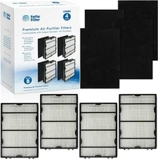 4 Pack True Hepa Filter Set Compatible with Holmes HAPF600D-U2 Filter B