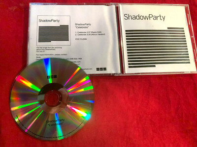 SHADOWPARTY ~ CELEBRATE RADIO EDIT/ALBUM VERSION 2018 US PROMO CD SINGLE M-
