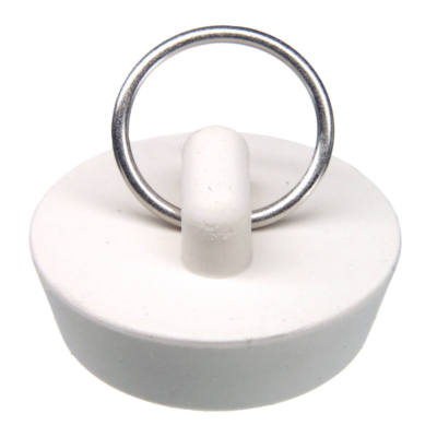 Danco 80225 1-1/4-Inch Rubber Drain Stopper, White