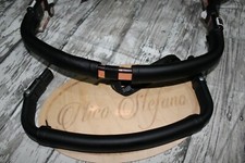 Faux leather handle bar covers set fit Bugaboo Cameleon 3 black New