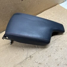 17-22 IMPREZA SPORT FRONT CONSOLE LID ARMREST BLACK LEATHER W/RED STITCHING