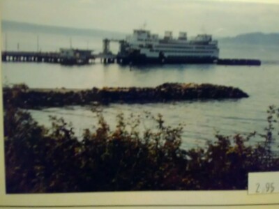 VINTAGE  NEW GREETING  CARD sealed SUPER FERRY EDMONDS FERRY TERMINAL WA