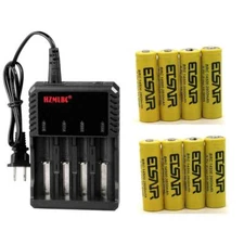 ETSAIR 14500 Battery 2800mAh Rechargeable 3.7V Li-ion Cell For LED Torch USA Lot