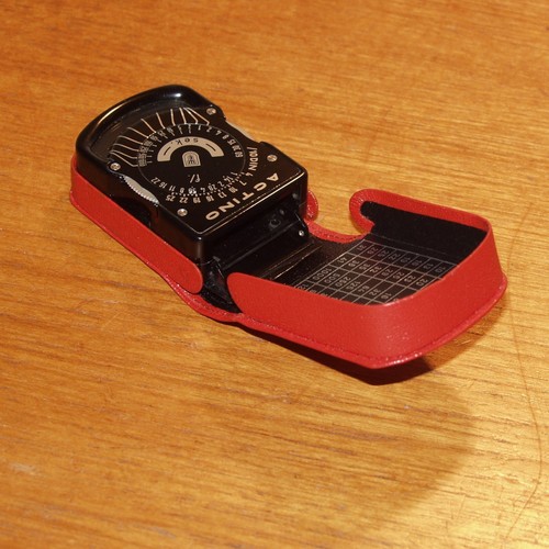 ACTINO A EXPOSURE METER light with RED case, instructions & box GERMANY - Picture 7 of 8