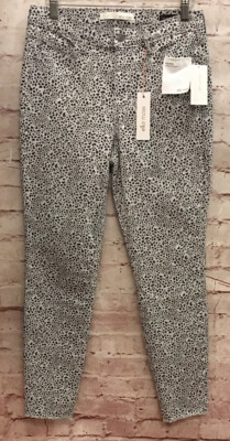 Ella Moss Womens RETRO High Rise Skinny Ankle Jean Gray Shore Pebbles Size 27