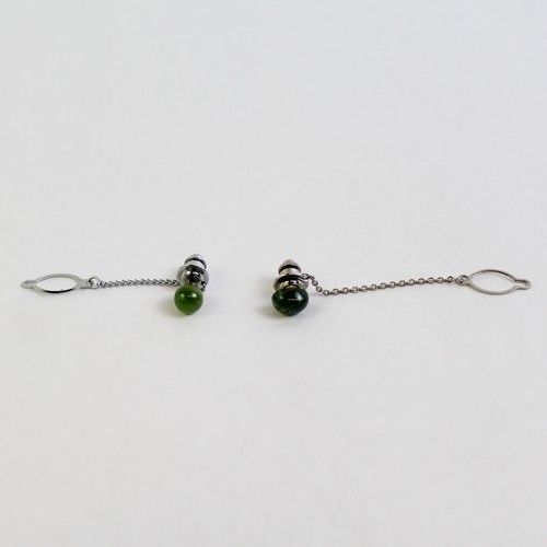 Lot of 2 Men's Jade Tie Pins