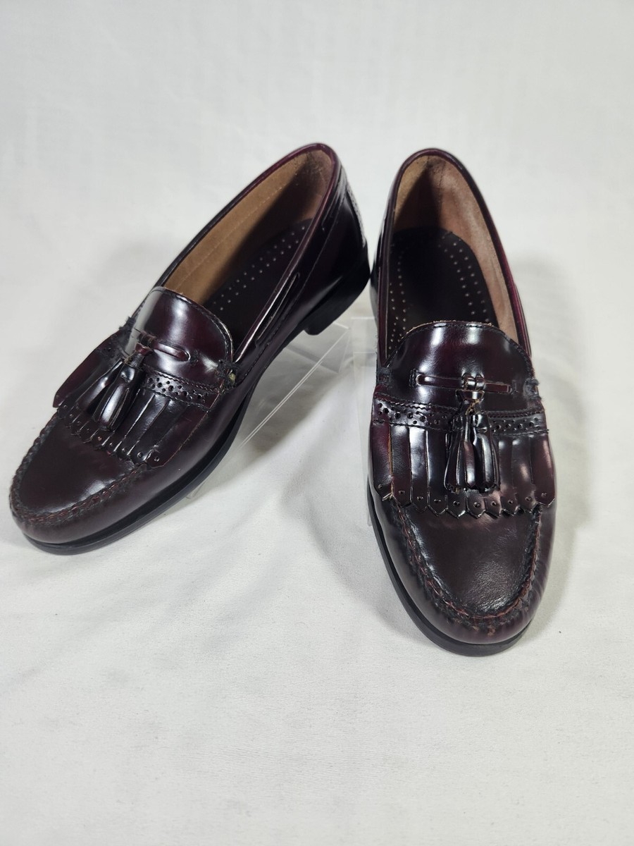 GH Bass Mens Burgundy Brompton Brogue Trim Seams Kiltie  display picture 2