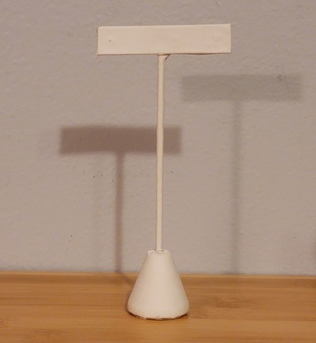 New White Leather T Earring Display Stand Individual Earring Holder - Picture 2 of 2