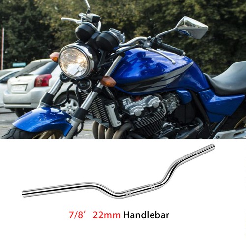 7/8" 22mm Handle Bar Tracker Drag Handlebar Chrome For Honda CB 125 200 250