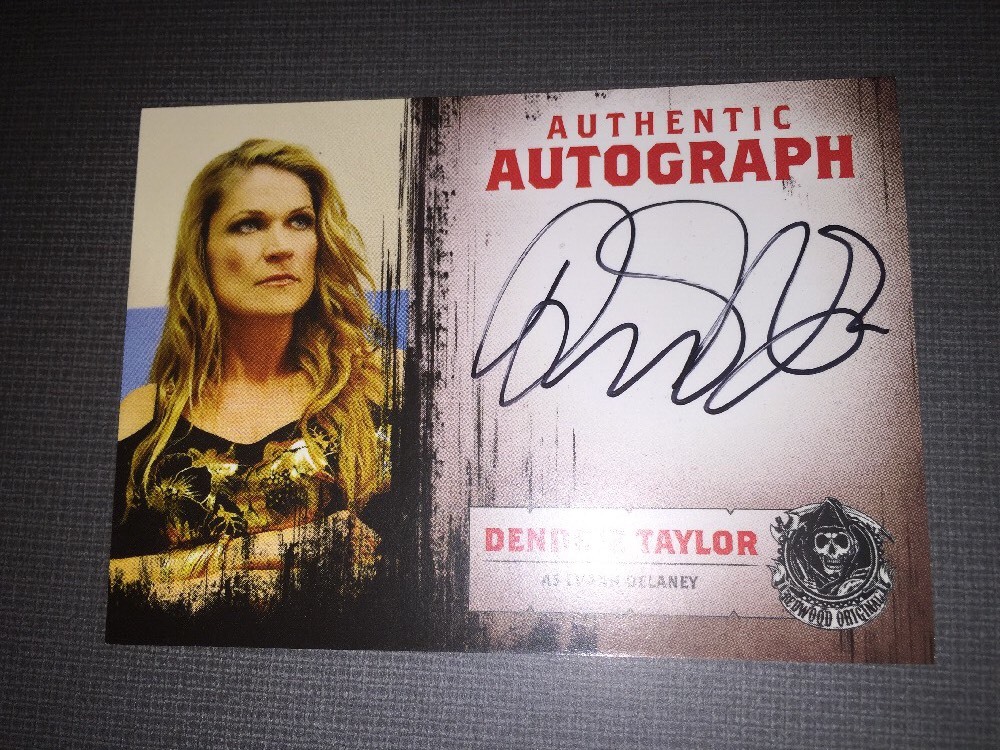 Sons Of Anarchy Authentic Autograph Card Of Dendrie Taylor As