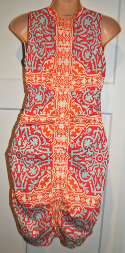HALE BOB Ruched Sequin Embroidered Ruffle Floral Dress size Small - Picture 3 of 3