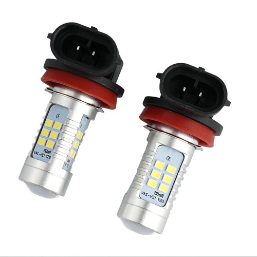 Superior 21 LED H8 H9 H11 Fog Light Bulbs 200W Luminous Flux 6000K Xenon White - Picture 12 of 24