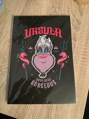 NEU Disney Villian Ursula Drop Dead wunderschönes A5 liniertes Notizbuch. The Little Mermai