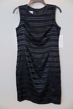 NWT Kasper Sleeveless Little Black Dress Shift Size 6 MSRP $109