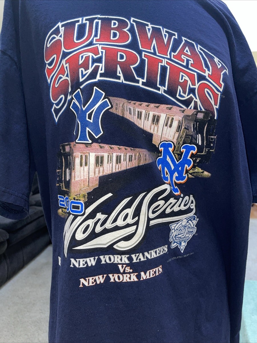 Subway Seriest Blue Mets Yankees New York 2000 World Series