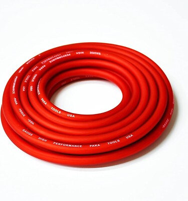 6 Gauge AWG Welding Lead & Car Battery Cable,Oil and UV Resistant, LIFE WARRANTY