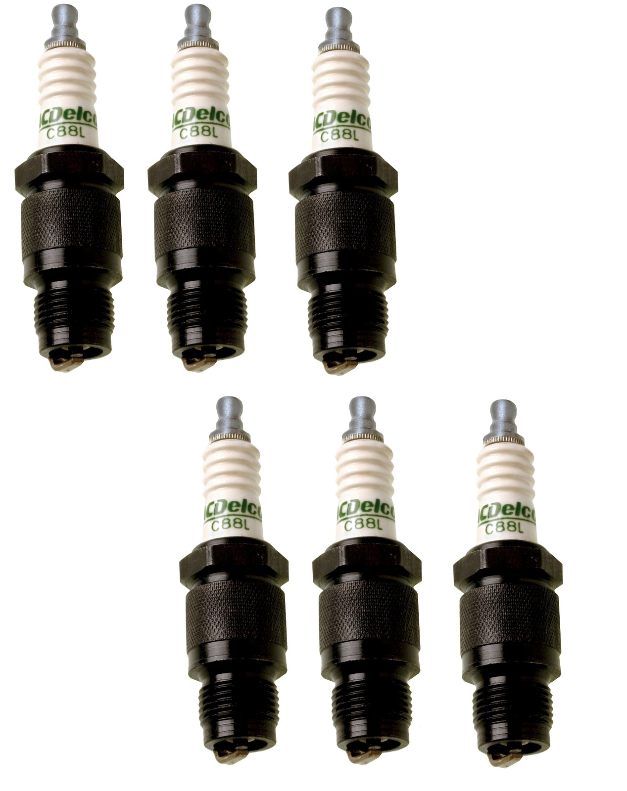 Set Of 6 Spark Plugs Pre-Gapped AcDelco For Chevy Chrysler DeSoto Nash L6