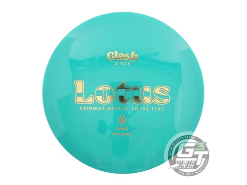 NEW Clash Discs Steady Lotus 175g Seafoam Gold Foil Fairway Driver Golf Disc
