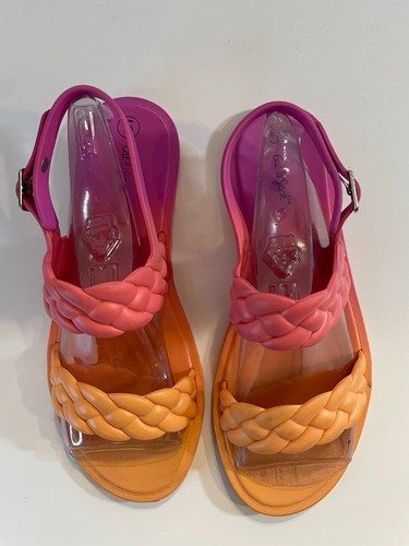 Diba Jelly Sandals - Cat & Jack SZ 5 PINK & ORANGE - Picture 4 of 11