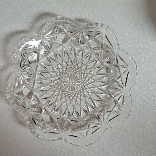 Avon Fostoria Crystal Covered Butter Dish Dome Lid Scallop Edge Dish Small Round - Picture 7 of 12